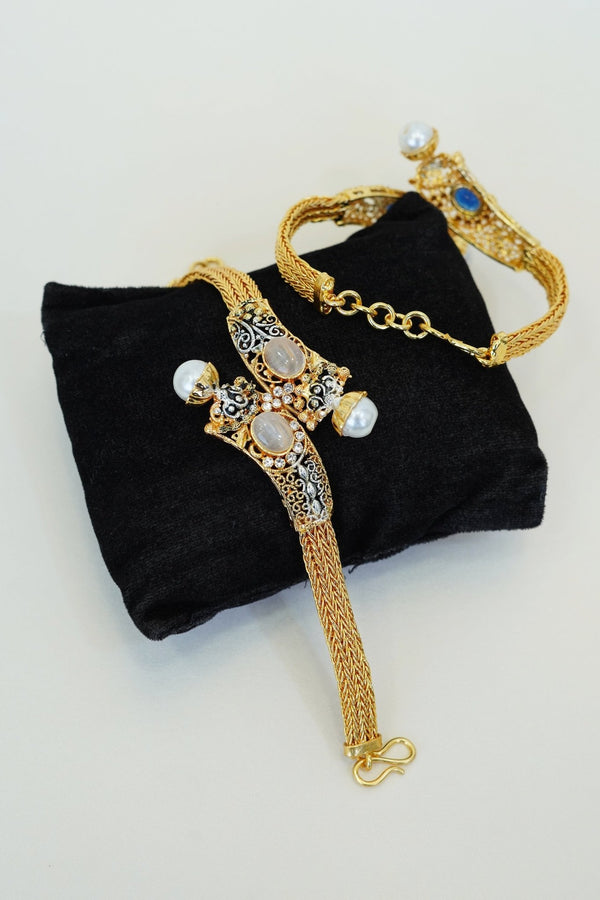 Egyptian Pearl Kara Bracelet - RS ZEVARS