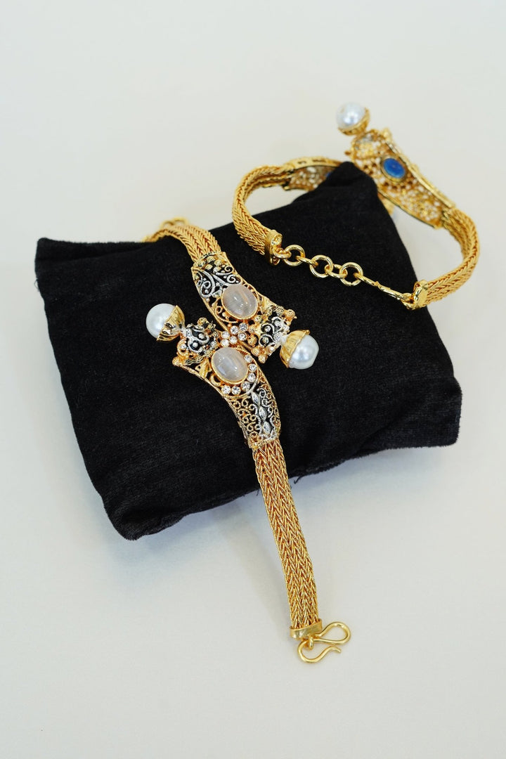 Egyptian Pearl Kara Bracelet - RS ZEVARS