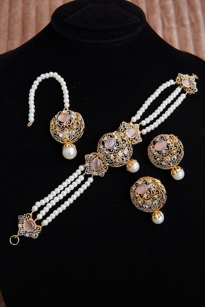 Egyptian Pearls Guluband Set - RS ZEVARS