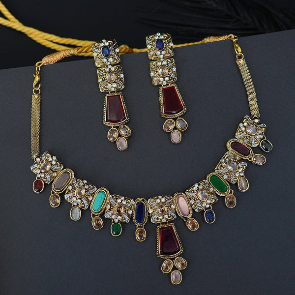 Egyptian Semi Precious Choker Set - RS ZEVARS