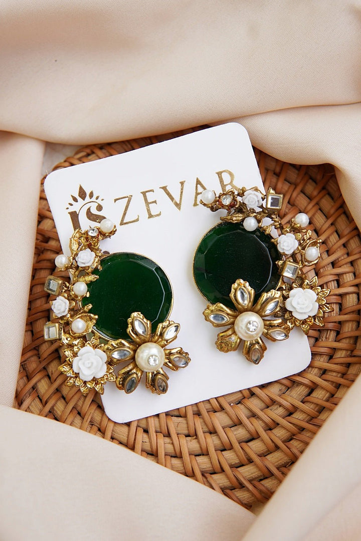 Egyptian Stone Handcrafting Studded Earrings - RS ZEVARS