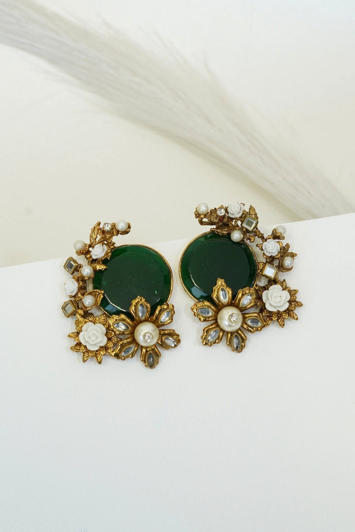 Egyptian Stone Handcrafting Studded Earrings - RS ZEVARS