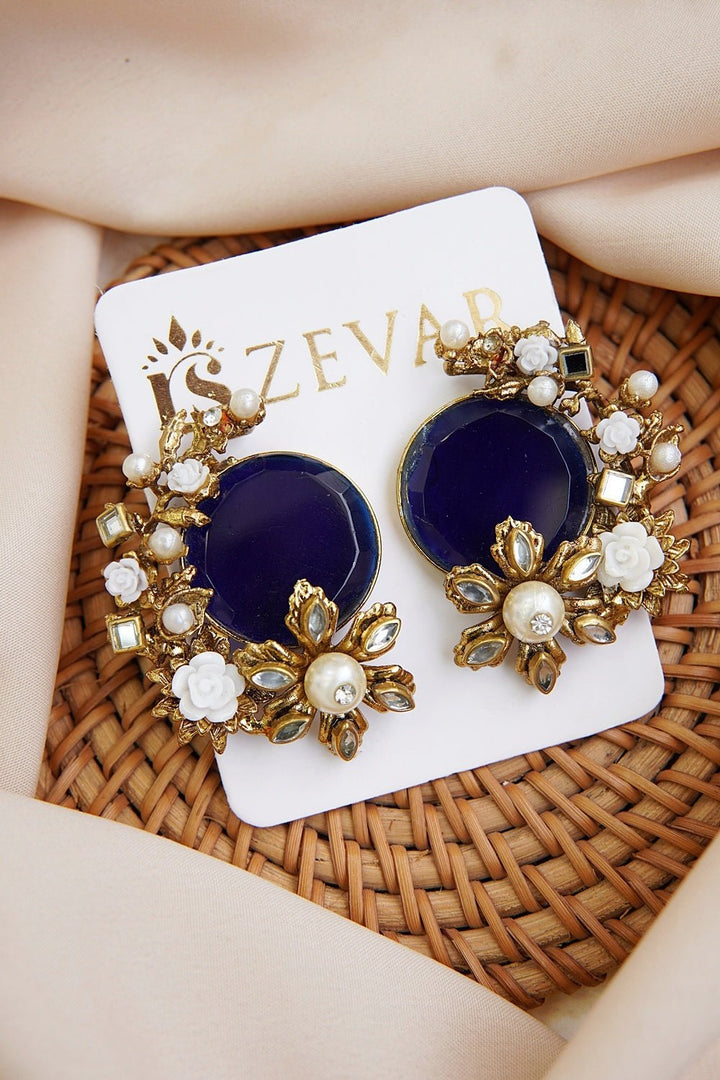 Egyptian Stone Handcrafting Studded Earrings - RS ZEVARS