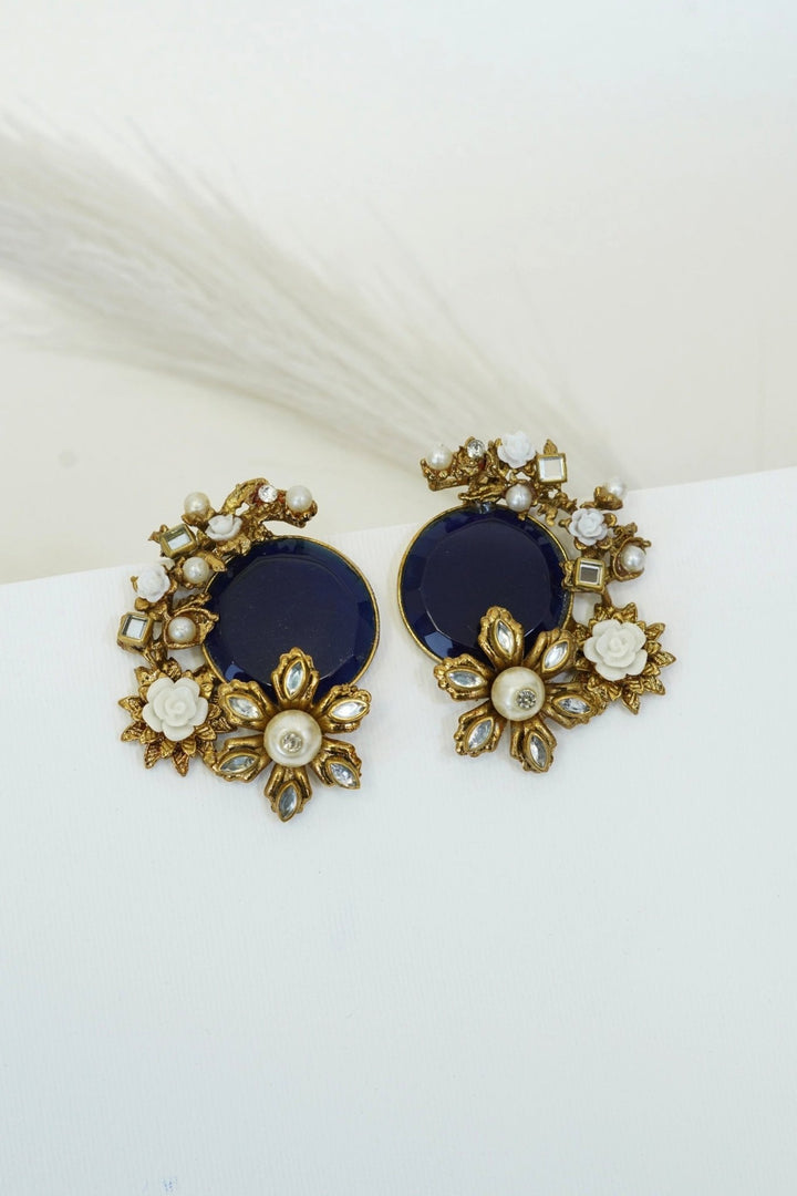 Egyptian Stone Handcrafting Studded Earrings - RS ZEVARS