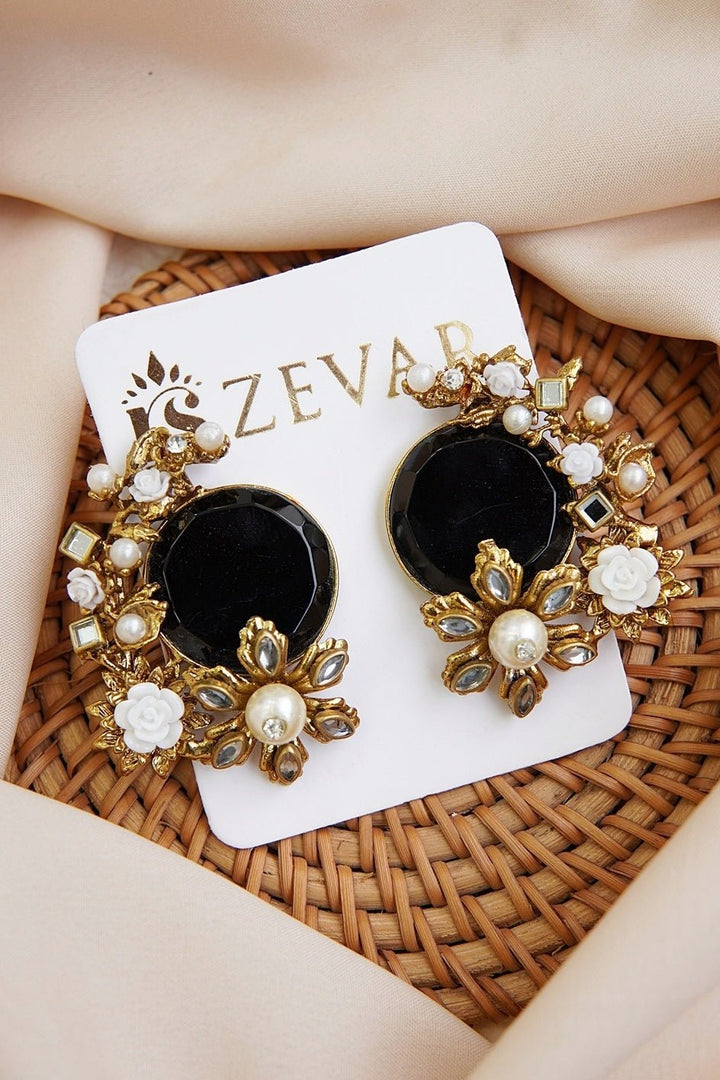 Egyptian Stone Handcrafting Studded Earrings - RS ZEVARS