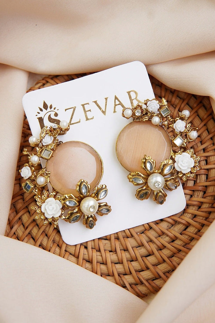 Egyptian Stone Handcrafting Studded Earrings - RS ZEVARS