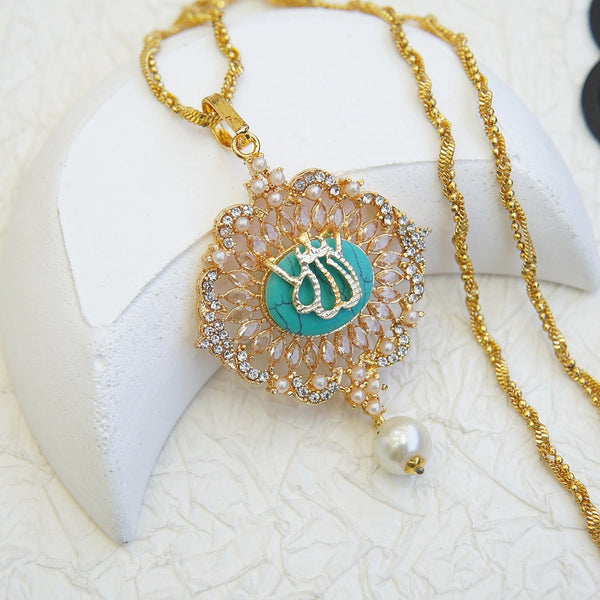 Egyptian Stone Islamic Pendant - RS ZEVARS