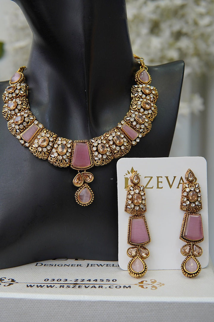 Egyptian Stones Necklace Set - RS ZEVARS