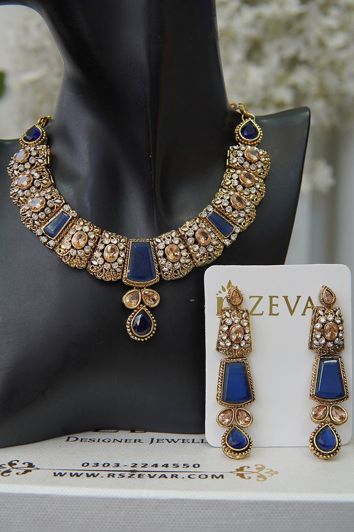Egyptian Stones Necklace Set - RS ZEVARS