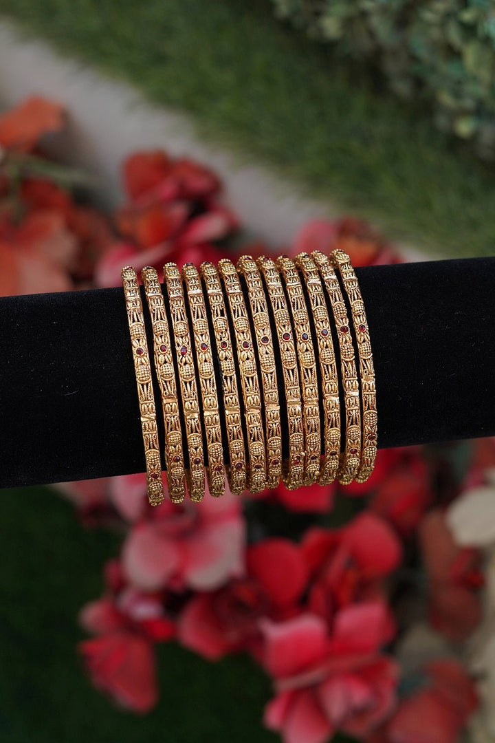 Elegant Antique Polish Bangles - RS ZEVARS