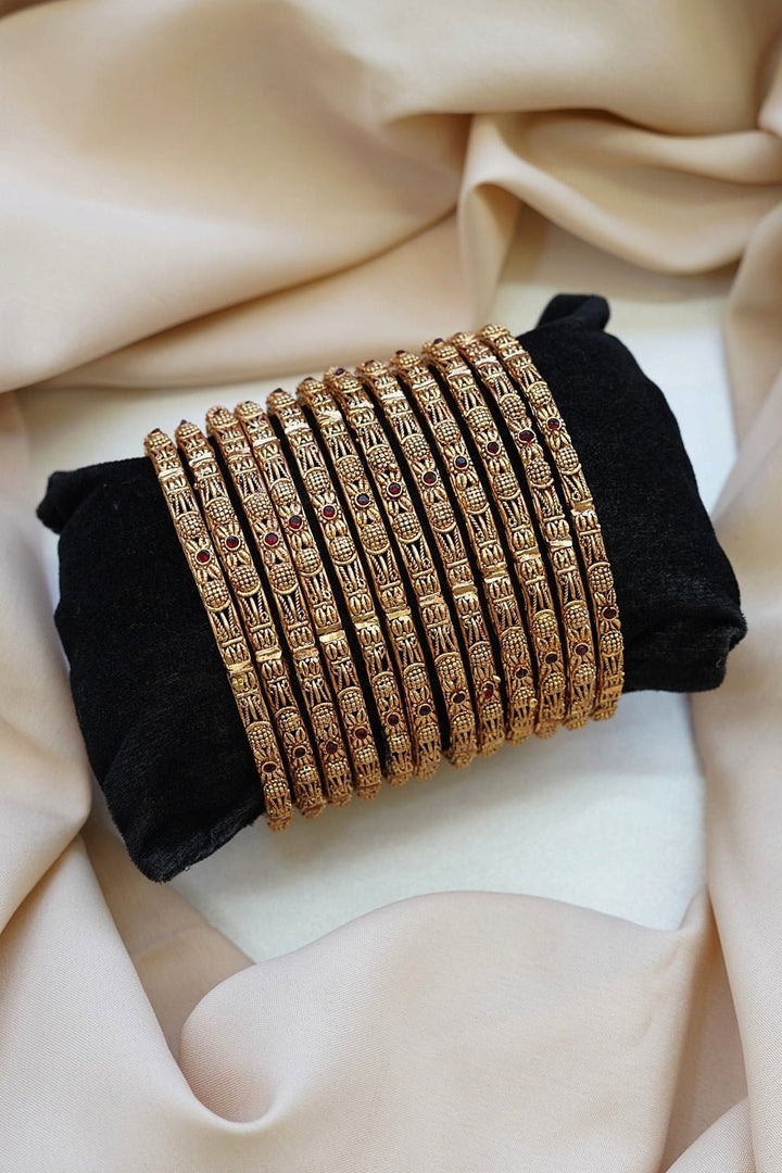 Elegant Antique Polish Bangles - RS ZEVARS