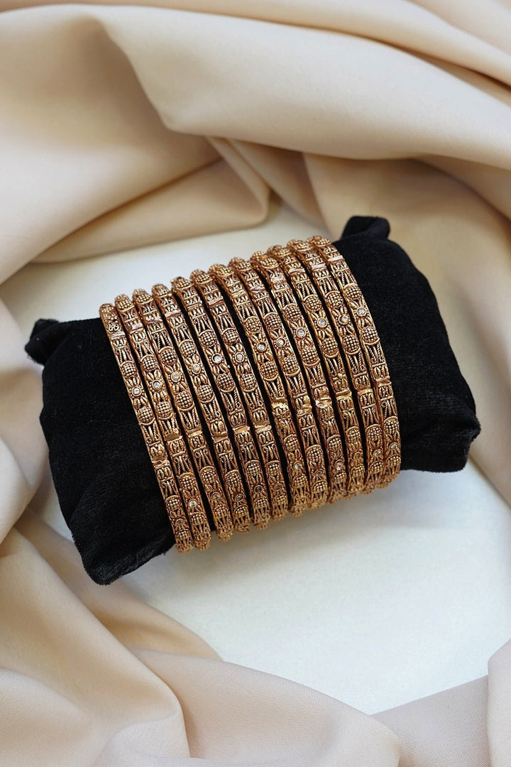 Elegant Antique Polish Bangles - RS ZEVARS