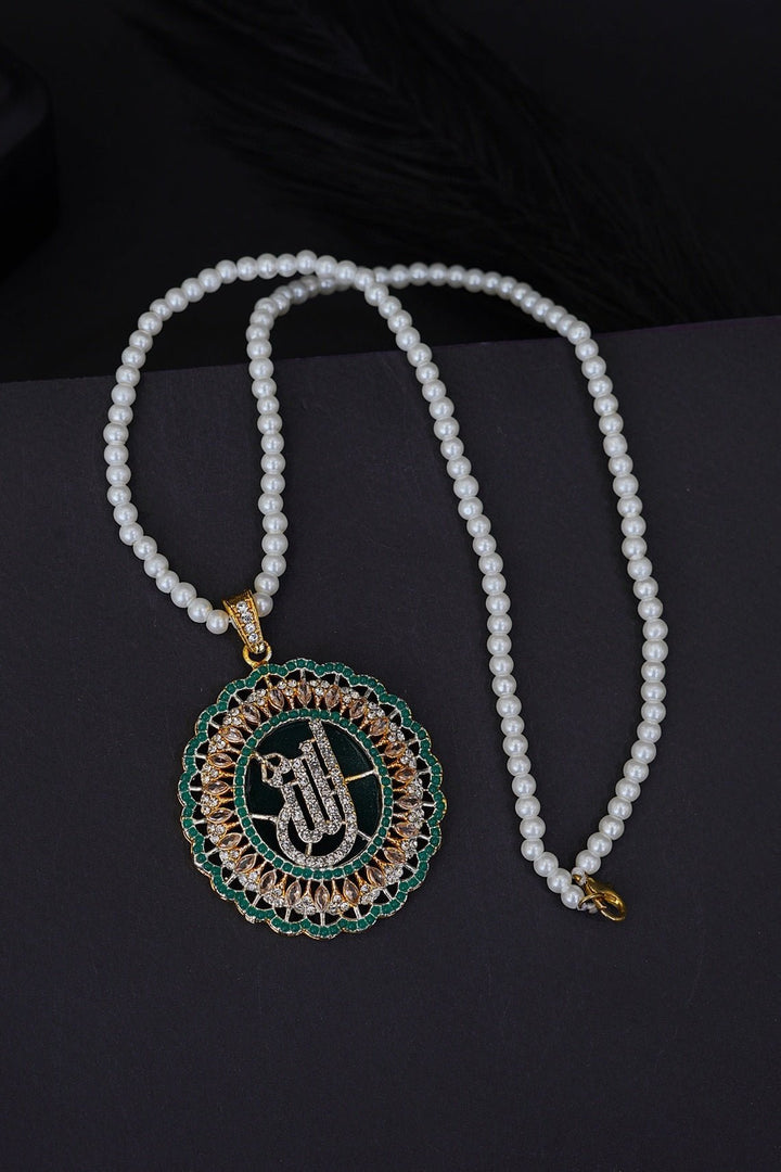 Elegant Islamic Calligraphy Pendant - RS ZEVARS