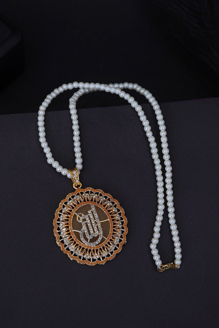 Elegant Islamic Calligraphy Pendant - RS ZEVARS