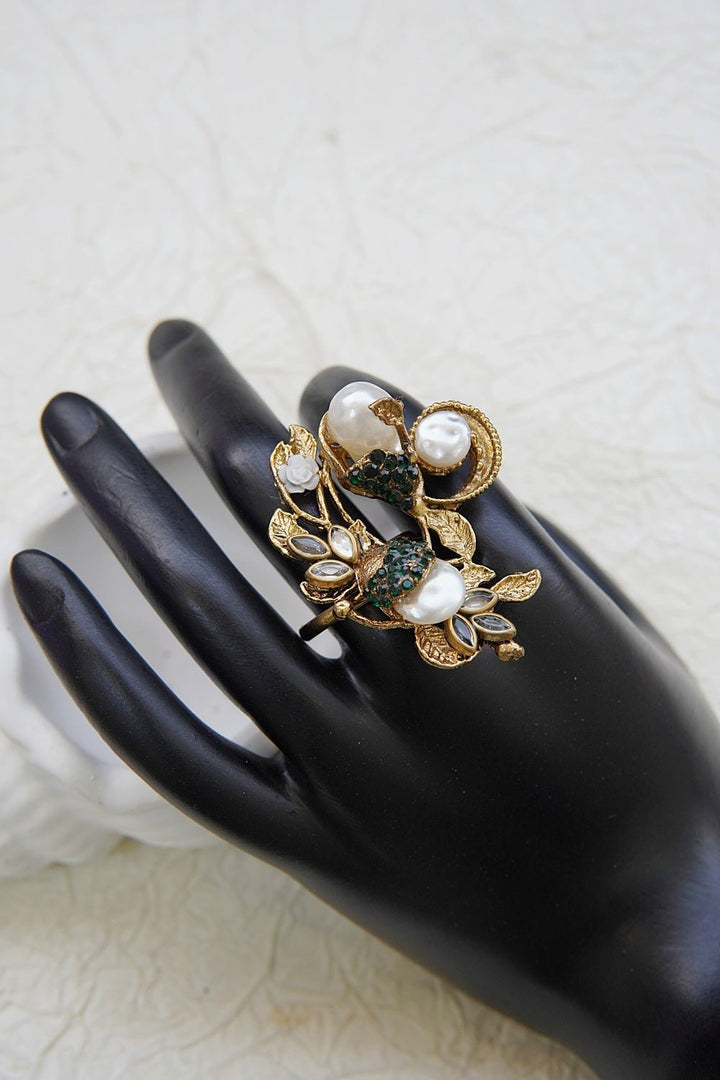 Ethereal Pearl Whimsy Ring - RS ZEVARS