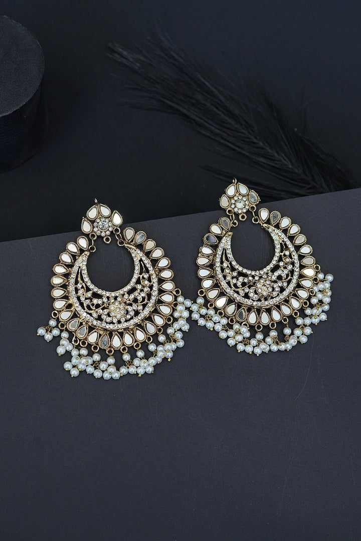 Extra Large Manjus Chand Bali Earrings - RS ZEVARS