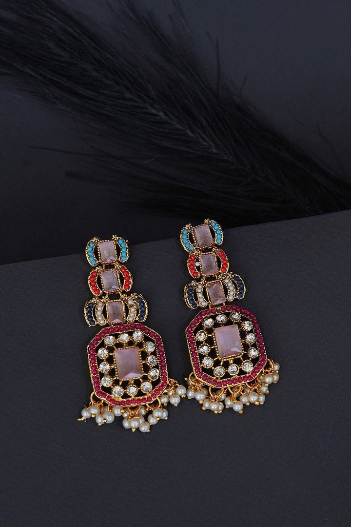 Flora Gemstones Earrings - RS ZEVARS
