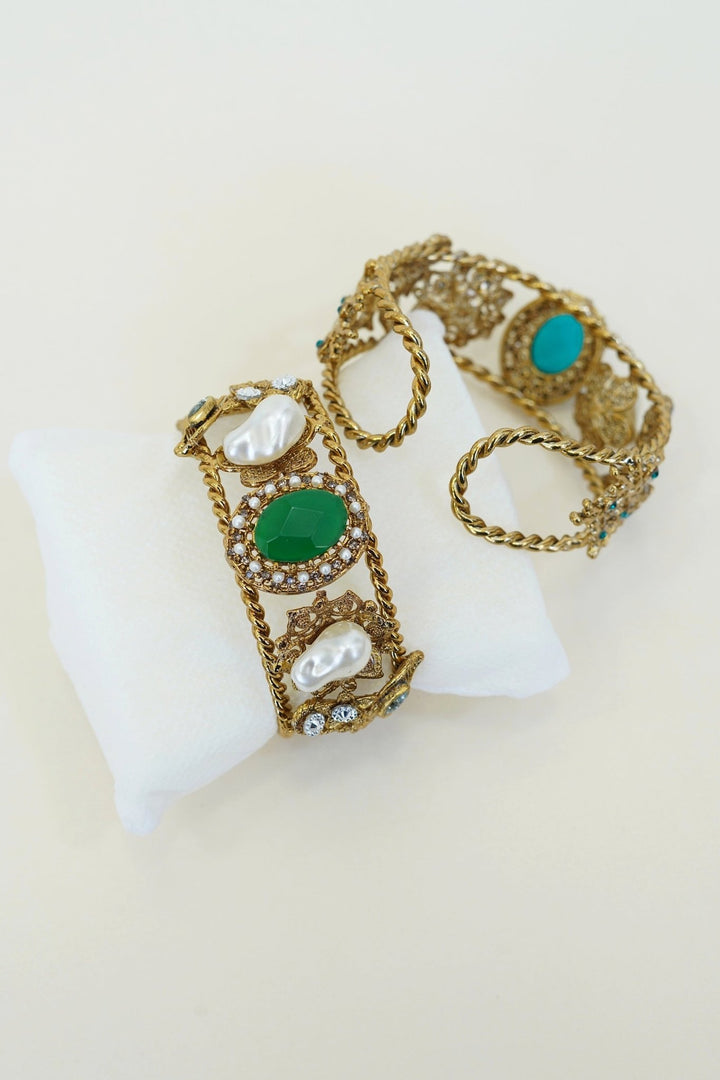 Gems Mother Pearl Antique Bracelet Kara - RS ZEVARS