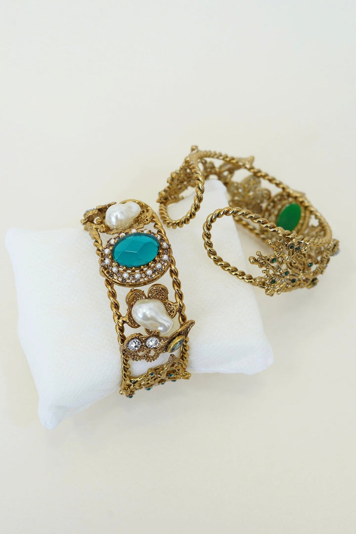 Gems Mother Pearl Antique Bracelet Kara - RS ZEVARS