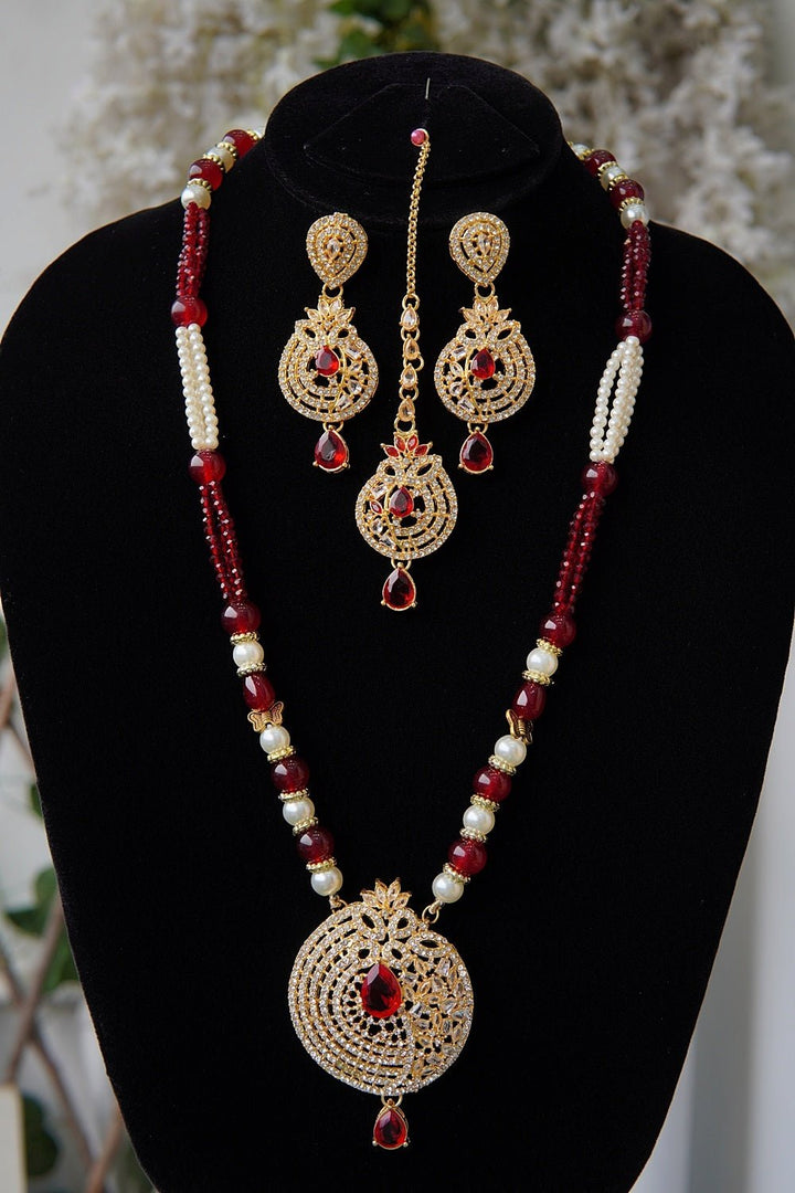 Gemstone Long Haar Set - RS ZEVARS