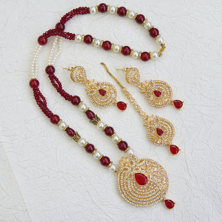 Gemstone Long Haar Set - RS ZEVARS