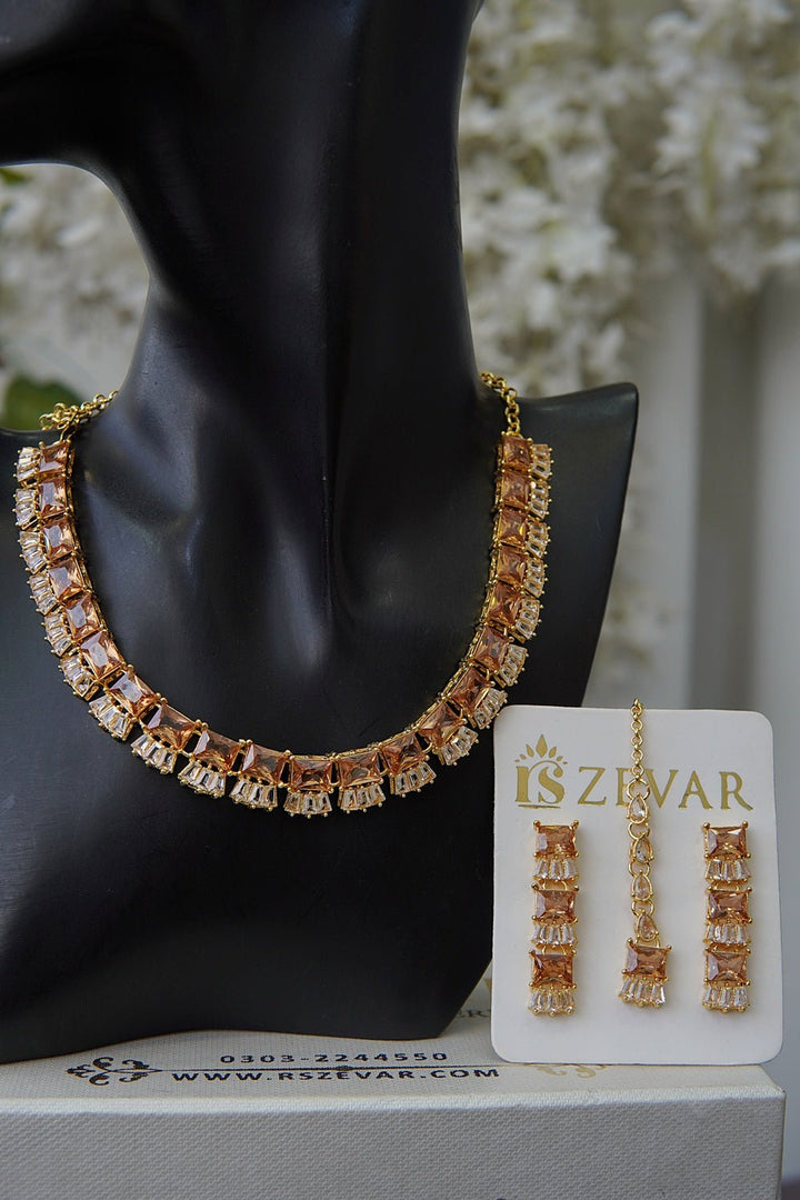 Gemstone Partywear Necklace Set - RS ZEVARS