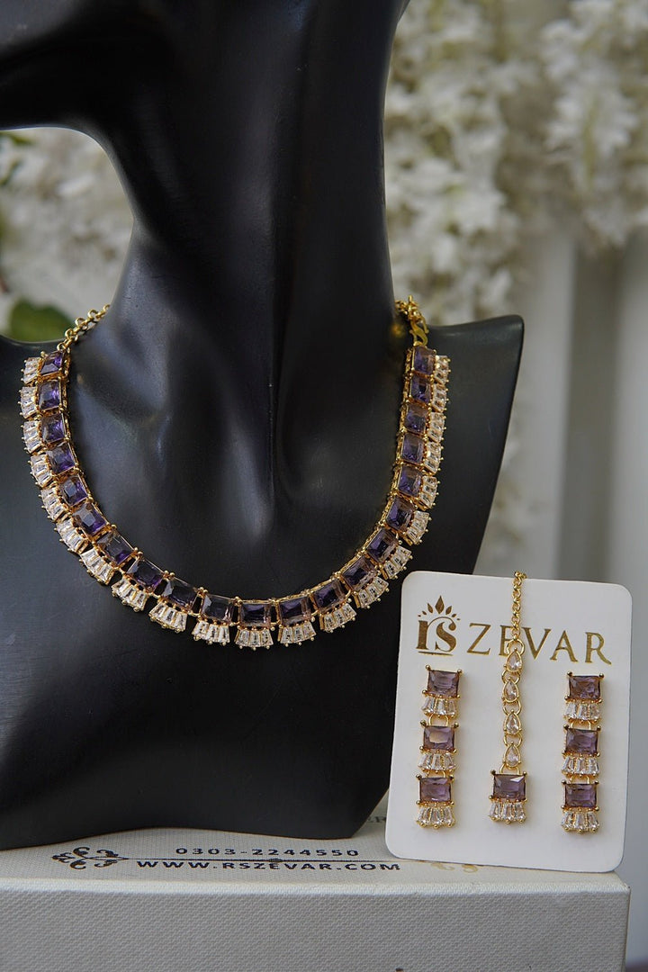Gemstone Partywear Necklace Set - RS ZEVARS