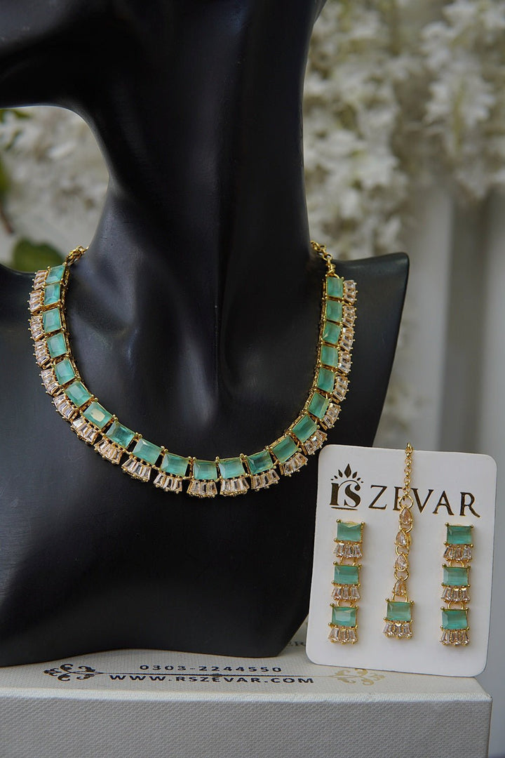 Gemstone Partywear Necklace Set - RS ZEVARS
