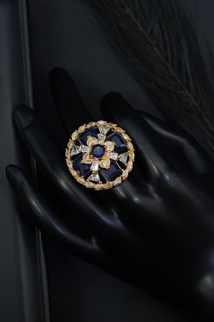 Zirconia Gemstone Adjustable Ring | RS ZEVAR