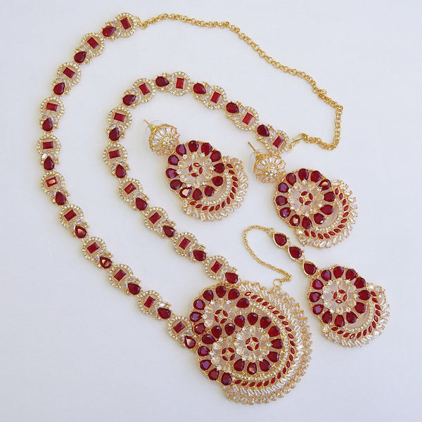 Gemstones Long Haar Set - RS ZEVARS
