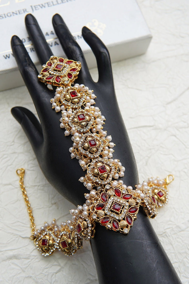 Gemstones & Pearls Anja Bracelet - RS ZEVARS