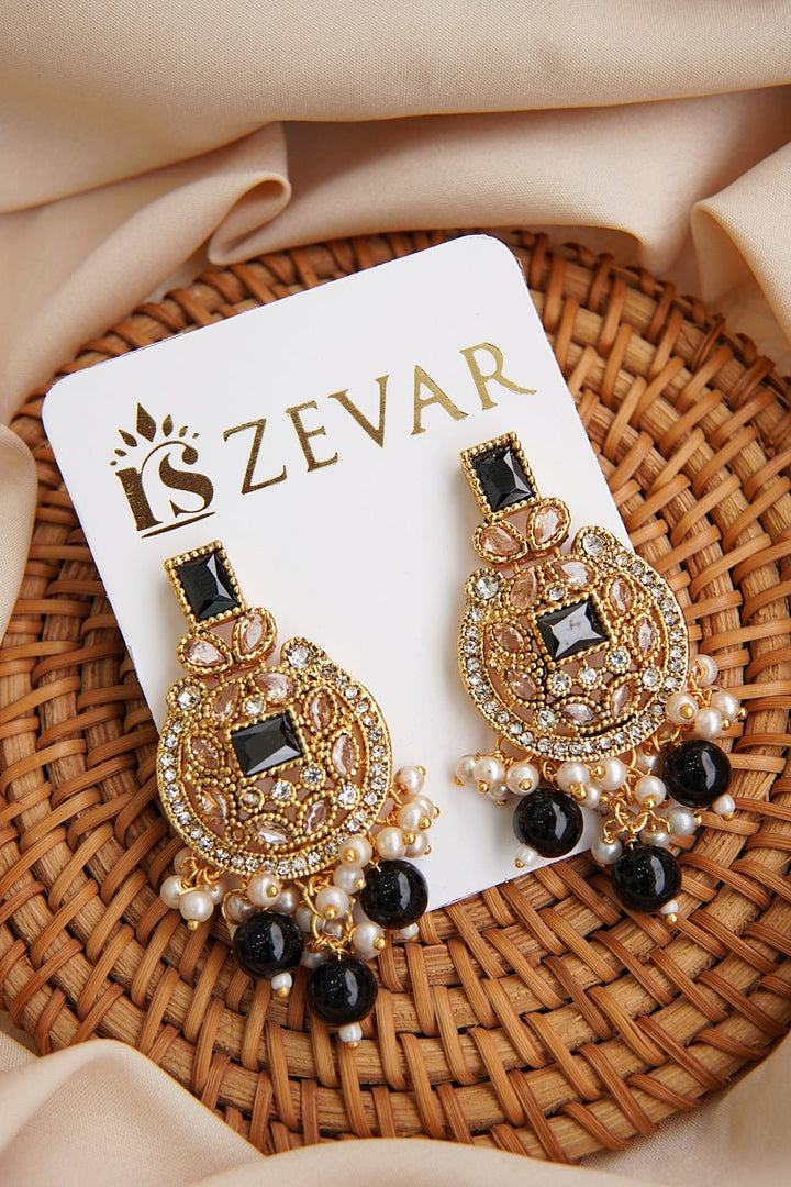 Glittering Gemstone Earrings - RS ZEVARS