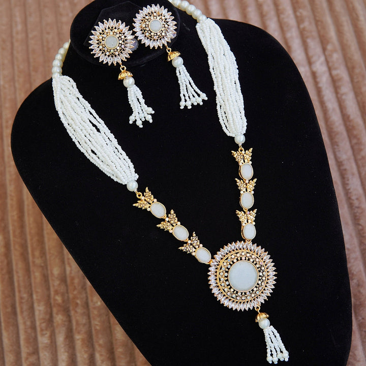 Glowing Zircons & Gemstones Long Haar Set - RS ZEVARS