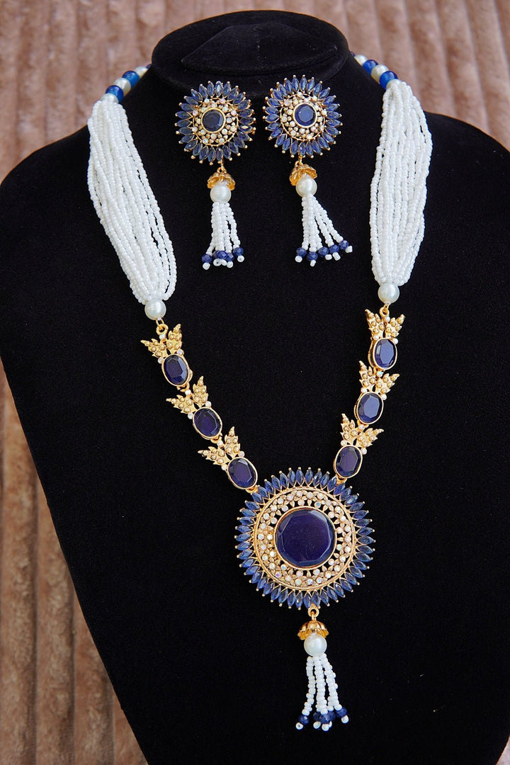 Glowing Zircons & Gemstones Long Haar Set - RS ZEVARS