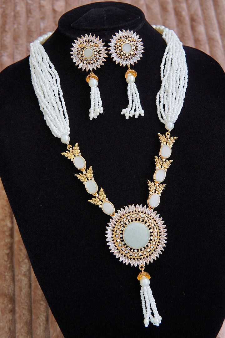Glowing Zircons & Gemstones Long Haar Set - RS ZEVARS