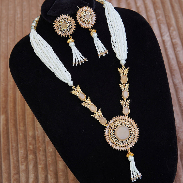 Glowing Zircons & Gemstones Long Haar Set - RS ZEVARS