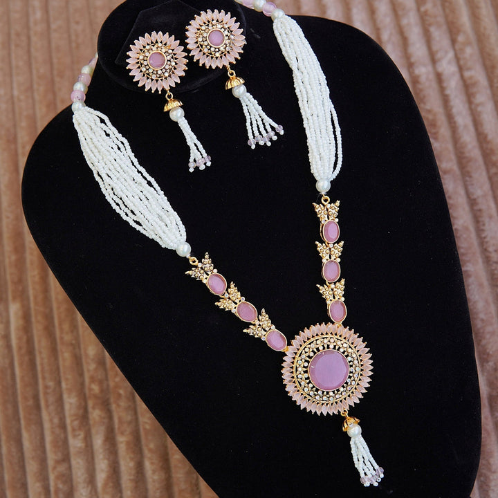 Glowing Zircons & Gemstones Long Haar Set - RS ZEVARS