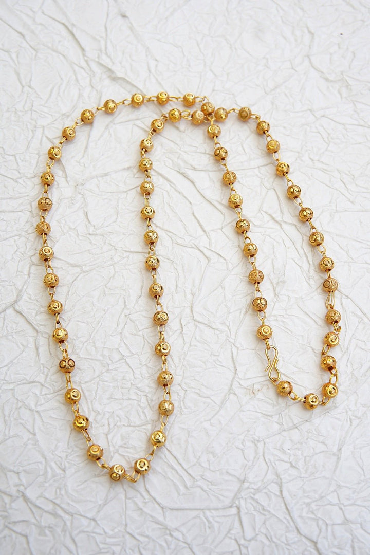 Gold Plated Indian Ball Chain - RS ZEVARS