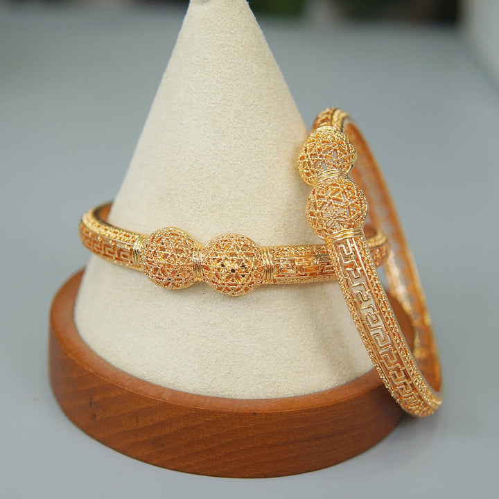 Gold Plated Plain Bangles - RS ZEVARS