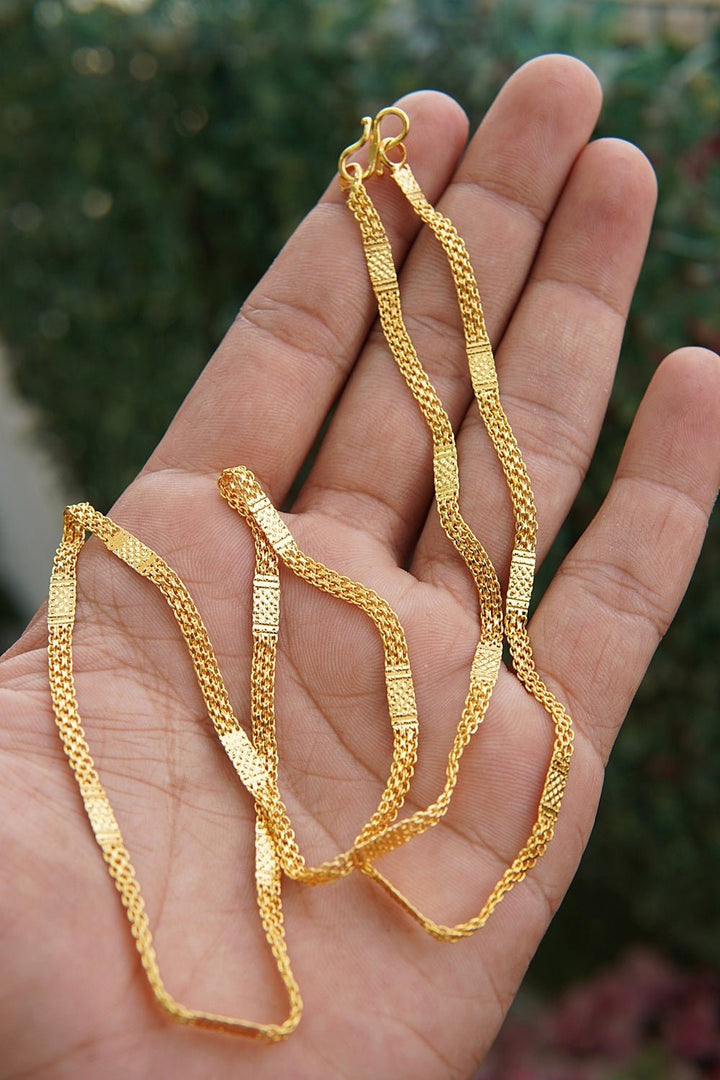 Gold Plated Thick Chain - RS ZEVARS