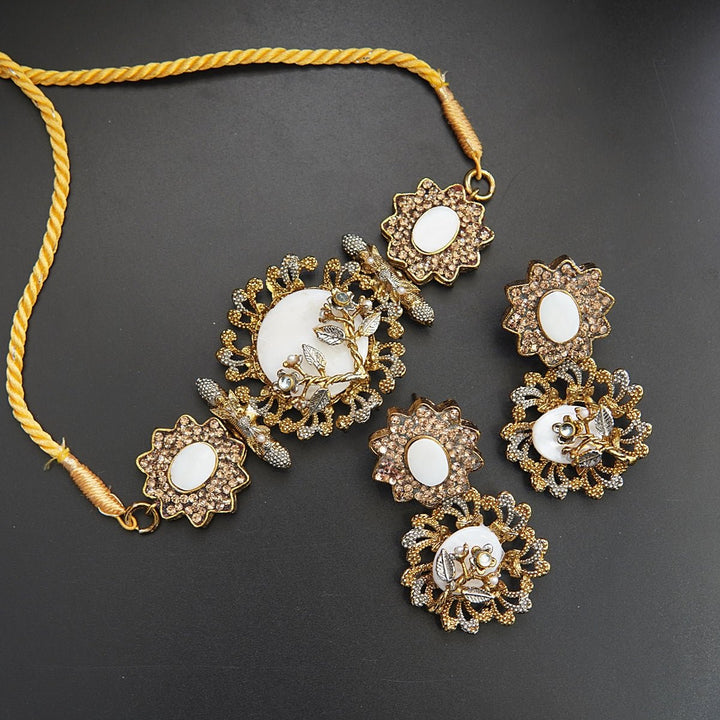 Gold Plated Turkish Guluband Set - RS ZEVARS