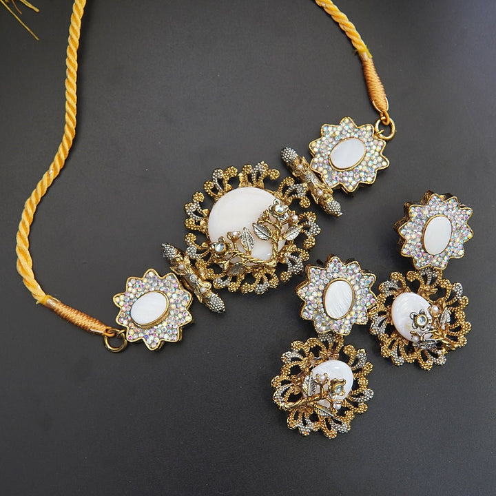 Gold Plated Turkish Guluband Set - RS ZEVARS