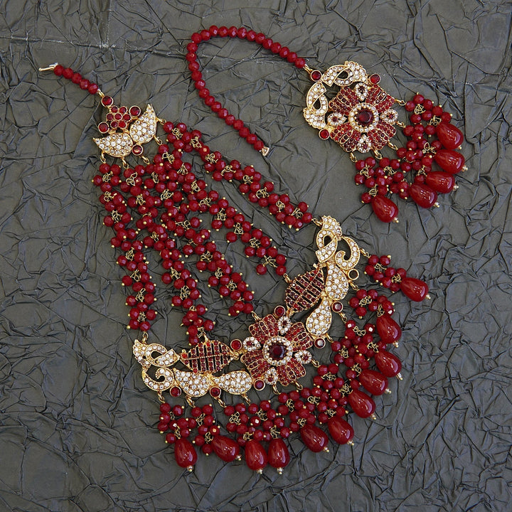 Gold Plated Zircons & Gems Bridal Set - RS ZEVARS