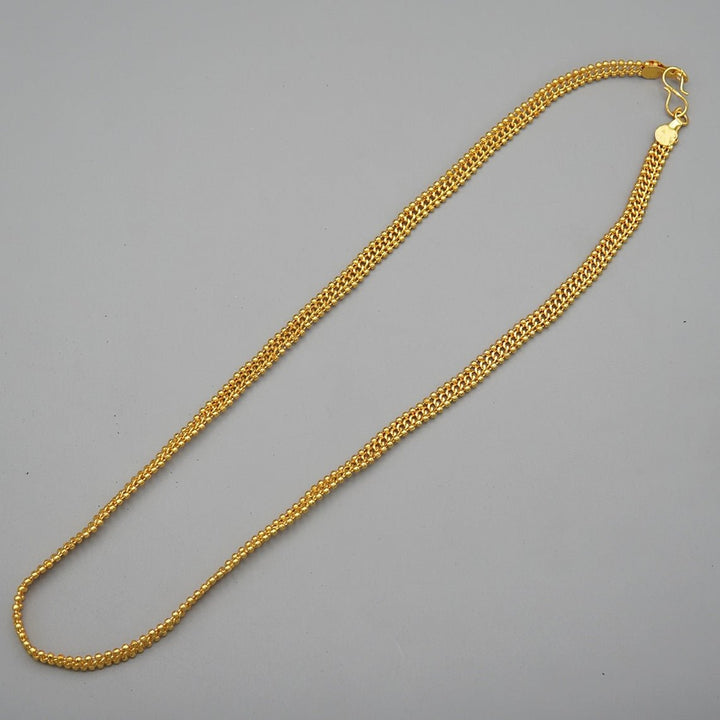 Golden Based 22 Inches Long Thick Chain - RS ZEVARS