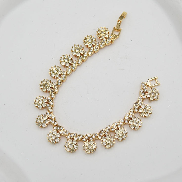 Golden Based Micro Zirconia Bracelet - RS ZEVARS