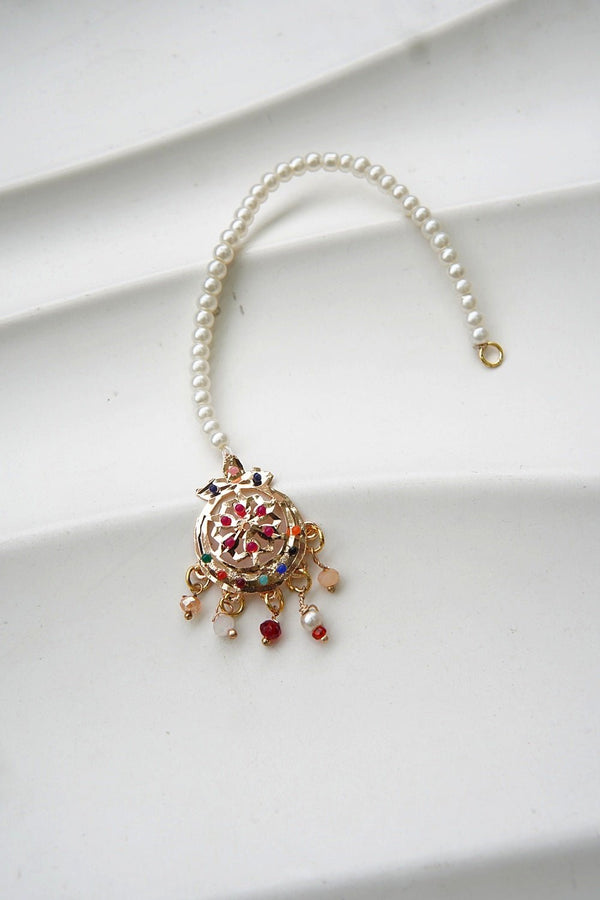 Golden Nauratan Tikka For Kids - RS ZEVARS