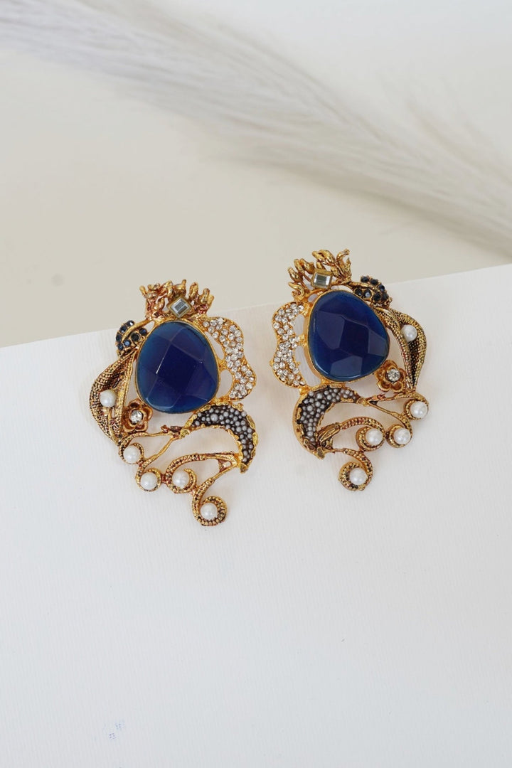 Graceful Gemstone Designer Earrings - RS ZEVARS