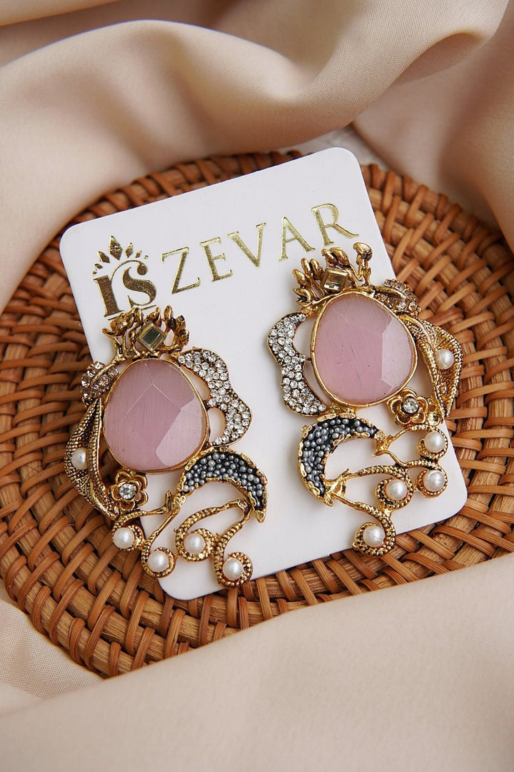 Graceful Gemstone Designer Earrings - RS ZEVARS