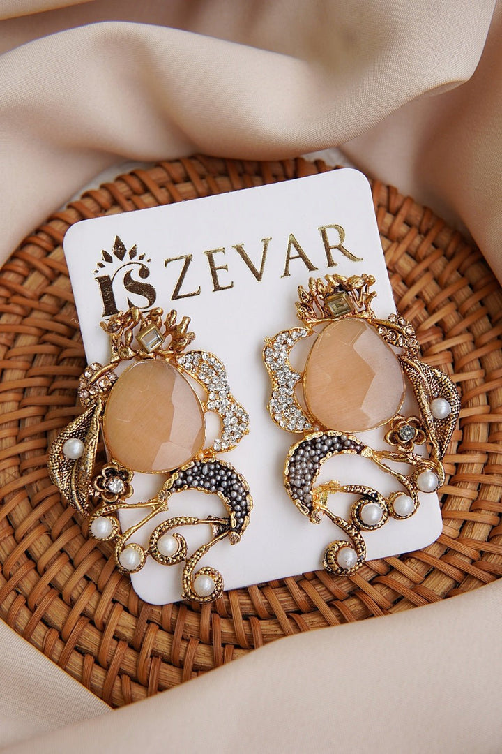 Graceful Gemstone Designer Earrings - RS ZEVARS