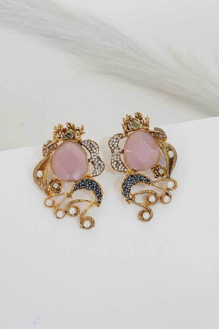 Graceful Gemstone Designer Earrings - RS ZEVARS